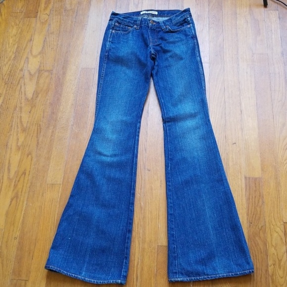 J Brand Womens Bell Bottom Blue Jeans size 25 - Picture 2 of 8
